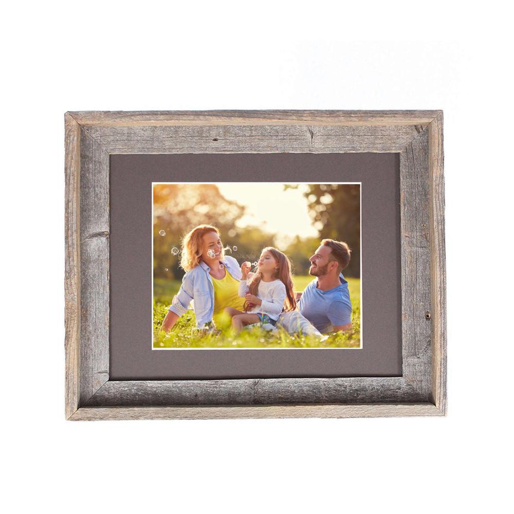 16x20 Natural Weathered Grey Picture Frame with Plexiglass Holder - 380272. Picture 4