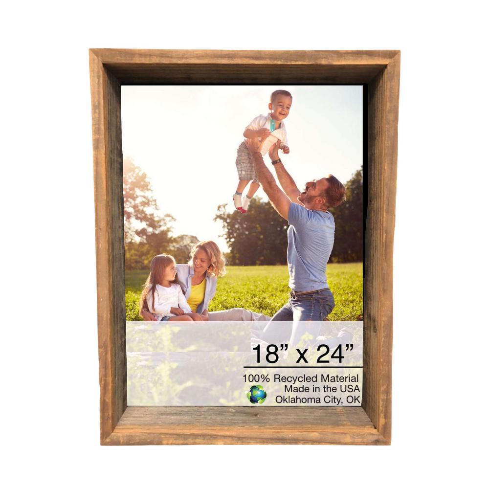 16x20 Natural Weathered Grey Picture Frame - 380273. Picture 1