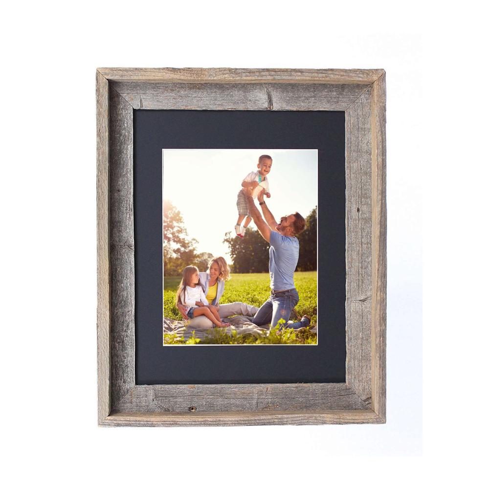 16x20 Rustic Black Picture Frame with Plexiglass Holder - 380279. Picture 1