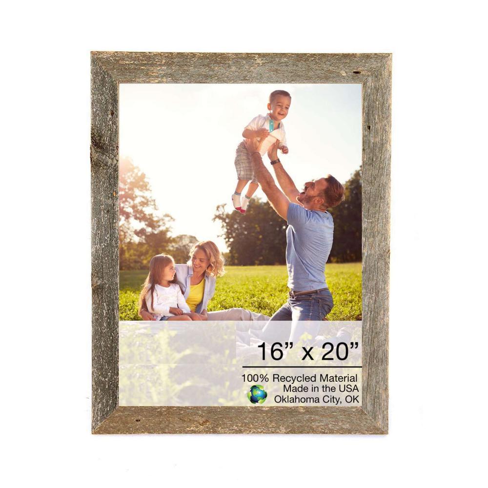 16 x 20 Natural Weathered Grey Picture Frame - 380280. Picture 1