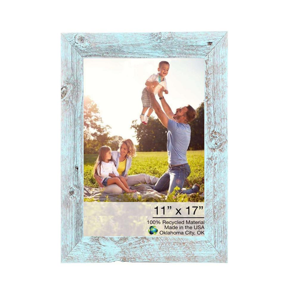11x17 Rustic Blue Picture Frame - 380287. Picture 1