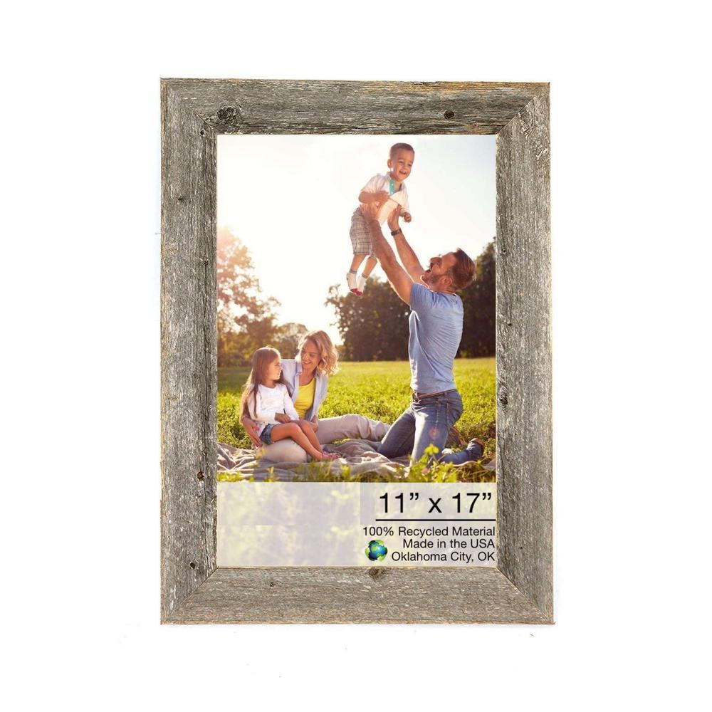 11x17 Natural Weathered Grey Picture Frame - 380288. Picture 1