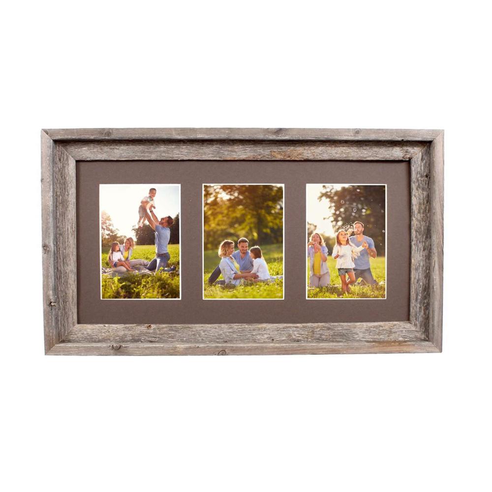 3 - 5x7 Natural Weathered Grey Picture Frame - 380292. Picture 1