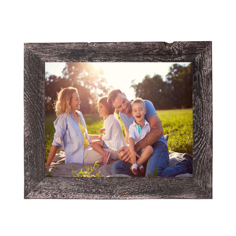12"x13" Rustic Smoky Black Picture Frame - 380310. Picture 4