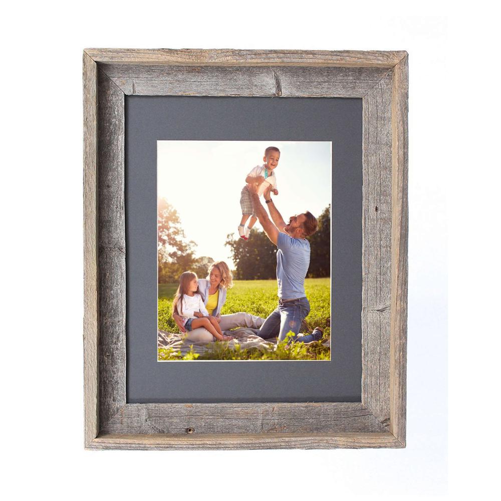 16x20 Rustic Cinder Picture Frame with Plexiglass Holder - 380368. Picture 1