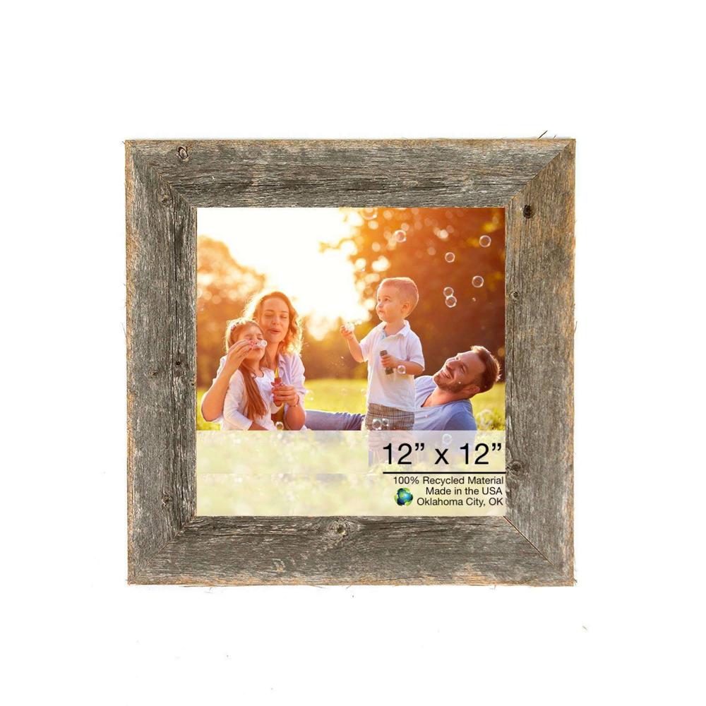 12x12 Natural Weathered Grey Picture Frame - 380373. Picture 1