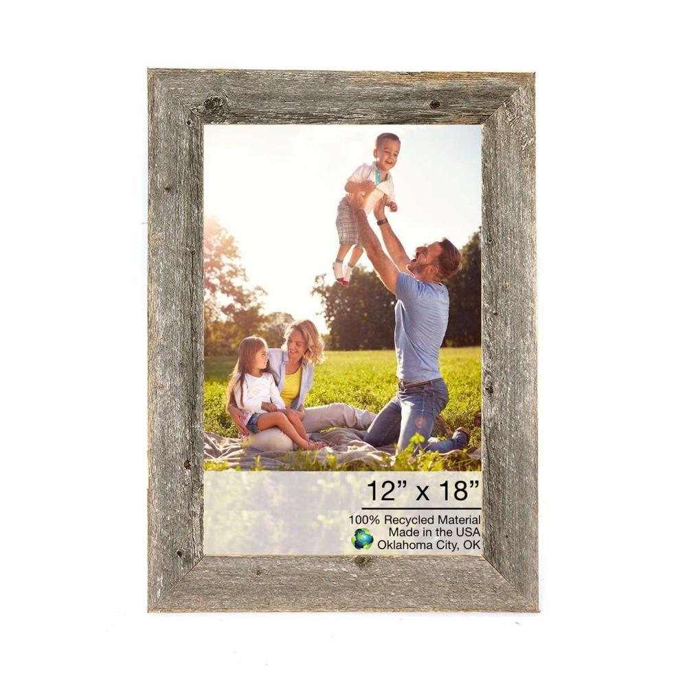 12x18 Natural Weathered Grey Picture Frame - 380376. Picture 1