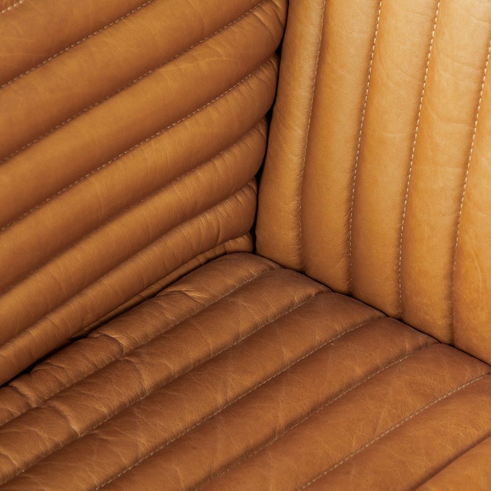 Cognac Leather Wrapped Three Seater Sofa - 380388. Picture 6