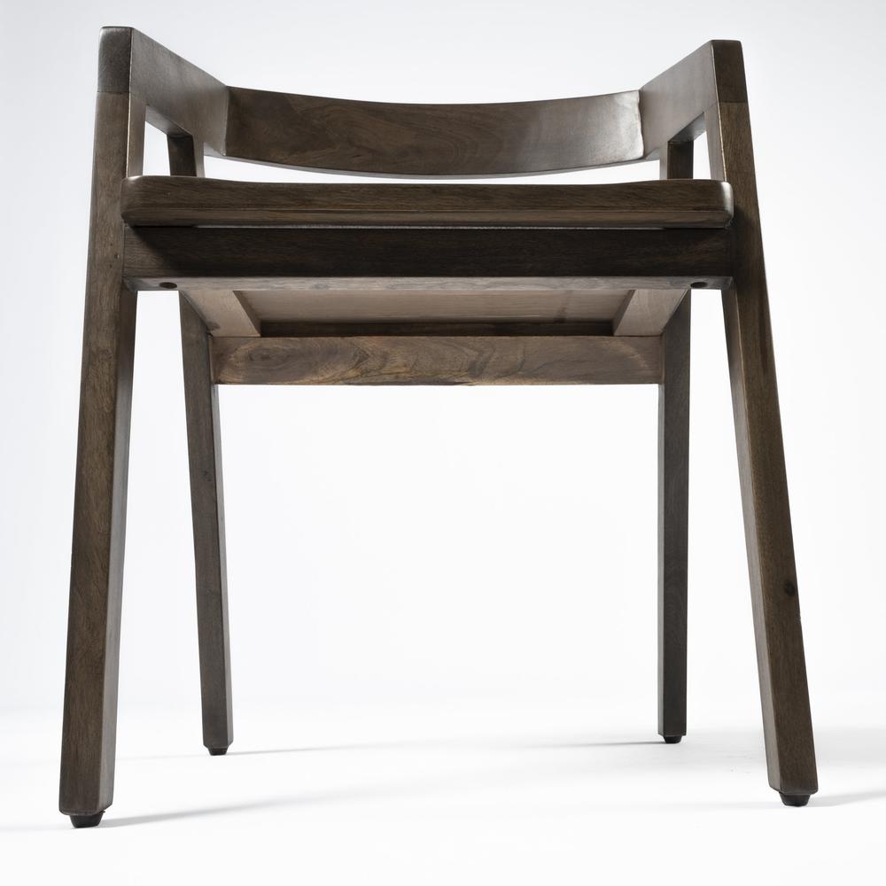 Brown Solid Wood Dining Chair - 380452. Picture 6