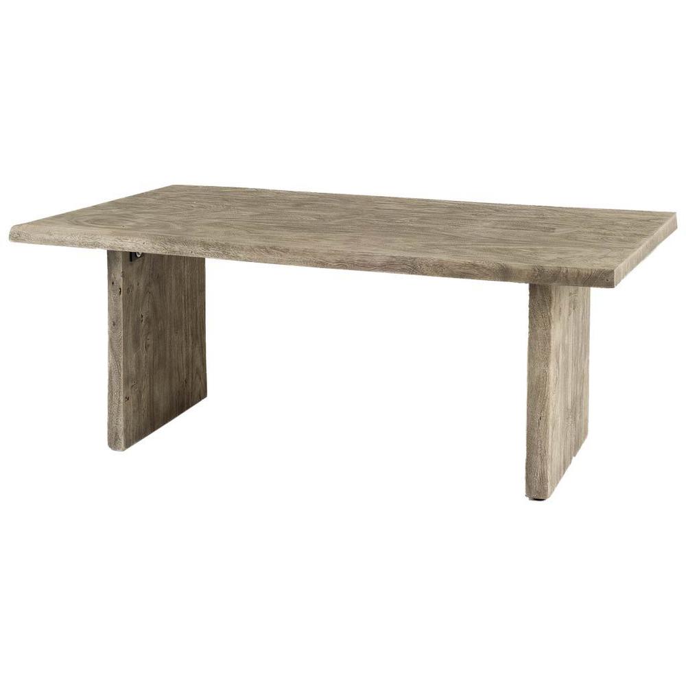 80x30 Rectangular Grey Solid Wood Top & Base Dining Table - 380455. Picture 1