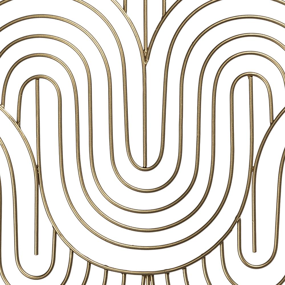 Golden Wave Pattern Wall Décor - 380837. Picture 3