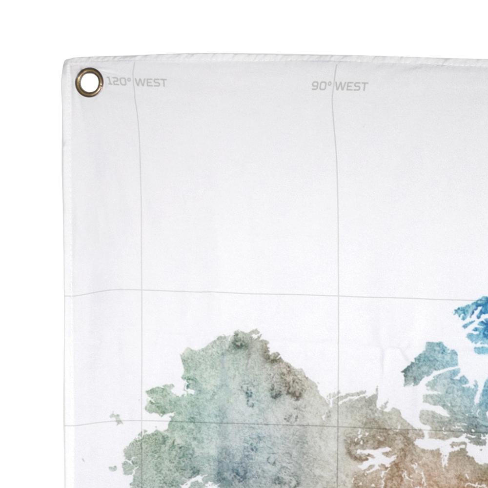 To Travel Is To Live Map Hanging Wall Tapestry - 380879. Picture 2