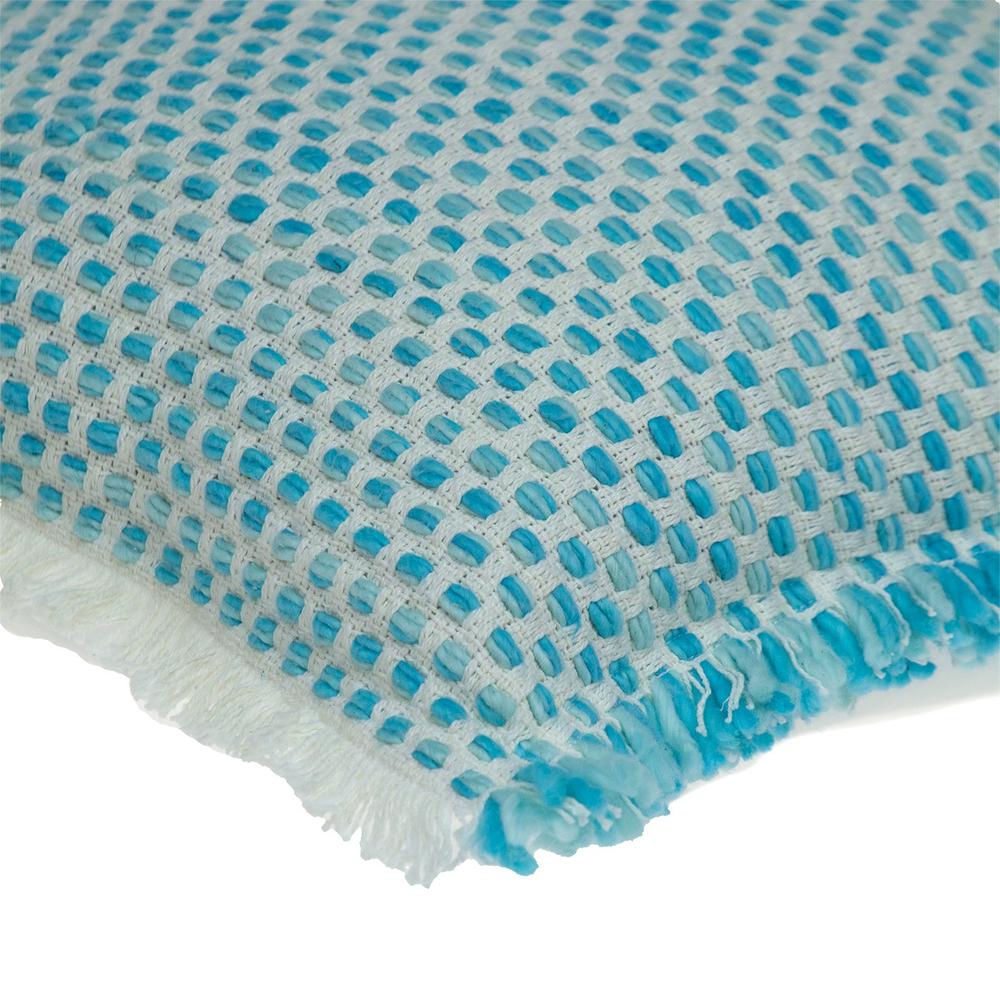 Aqua Blue Throw Pillow - 383118. Picture 5