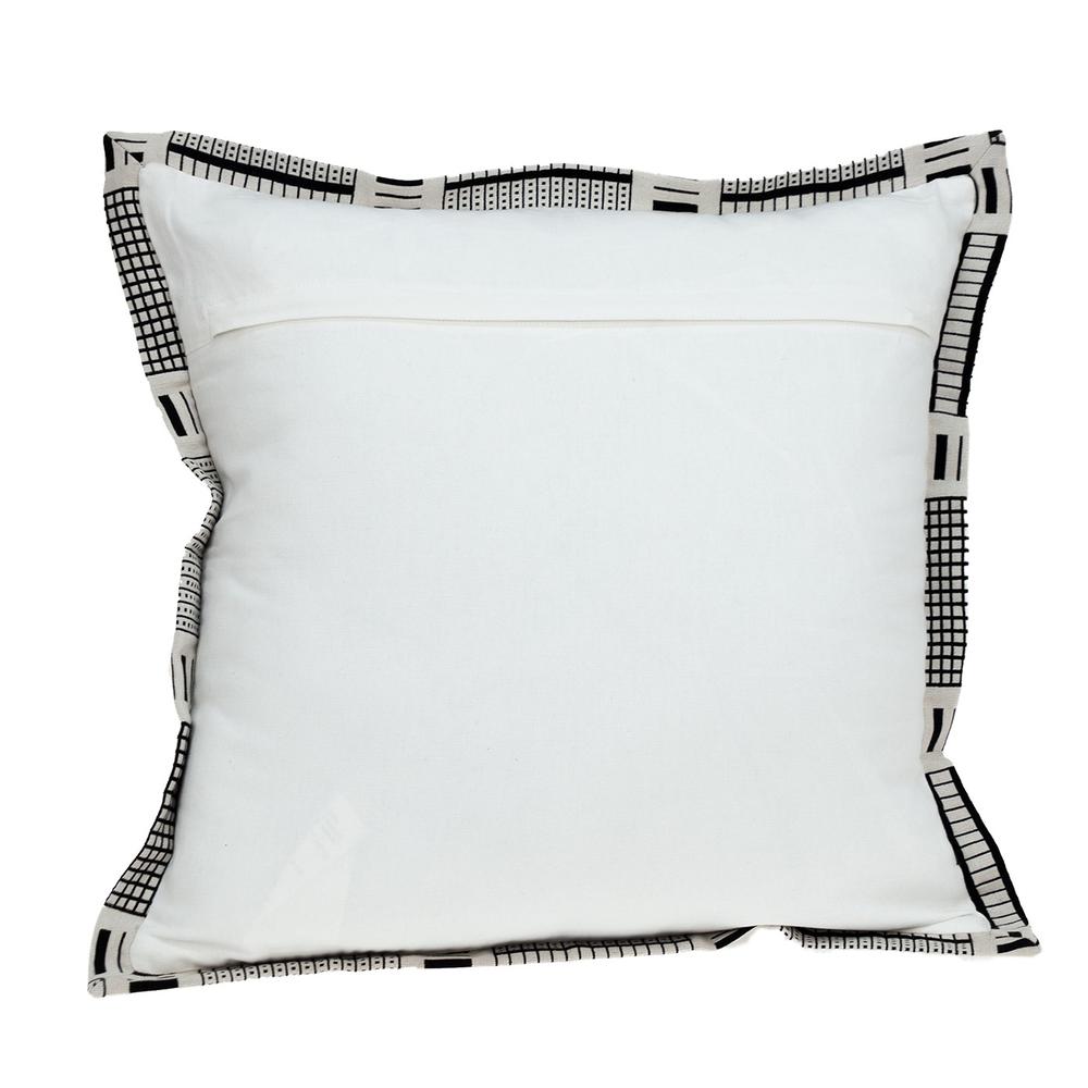 Black and White Abstract Stripes Throw Pillow - 383122. Picture 3