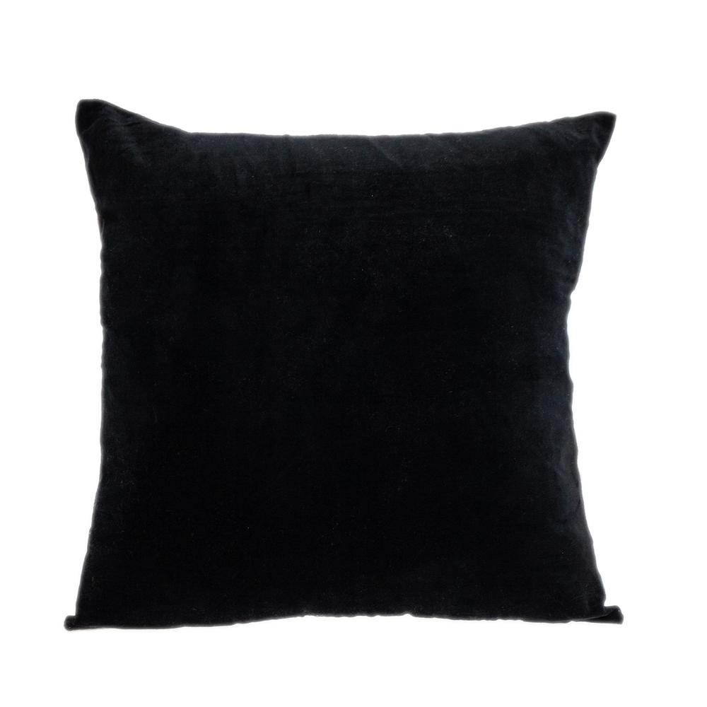 Black Velvet Two Tone Throw Pillow 383141