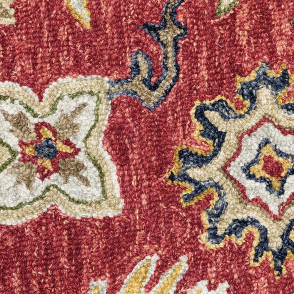 4'x6' Red and Blue Bohemian Rug - 383599. Picture 3