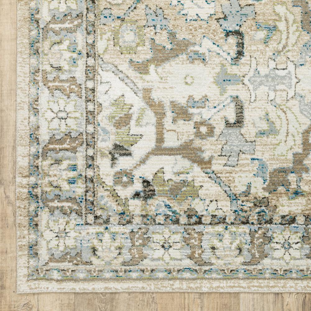 2'x3' Beige and Ivory Medallion Area Rug - 383655. Picture 3