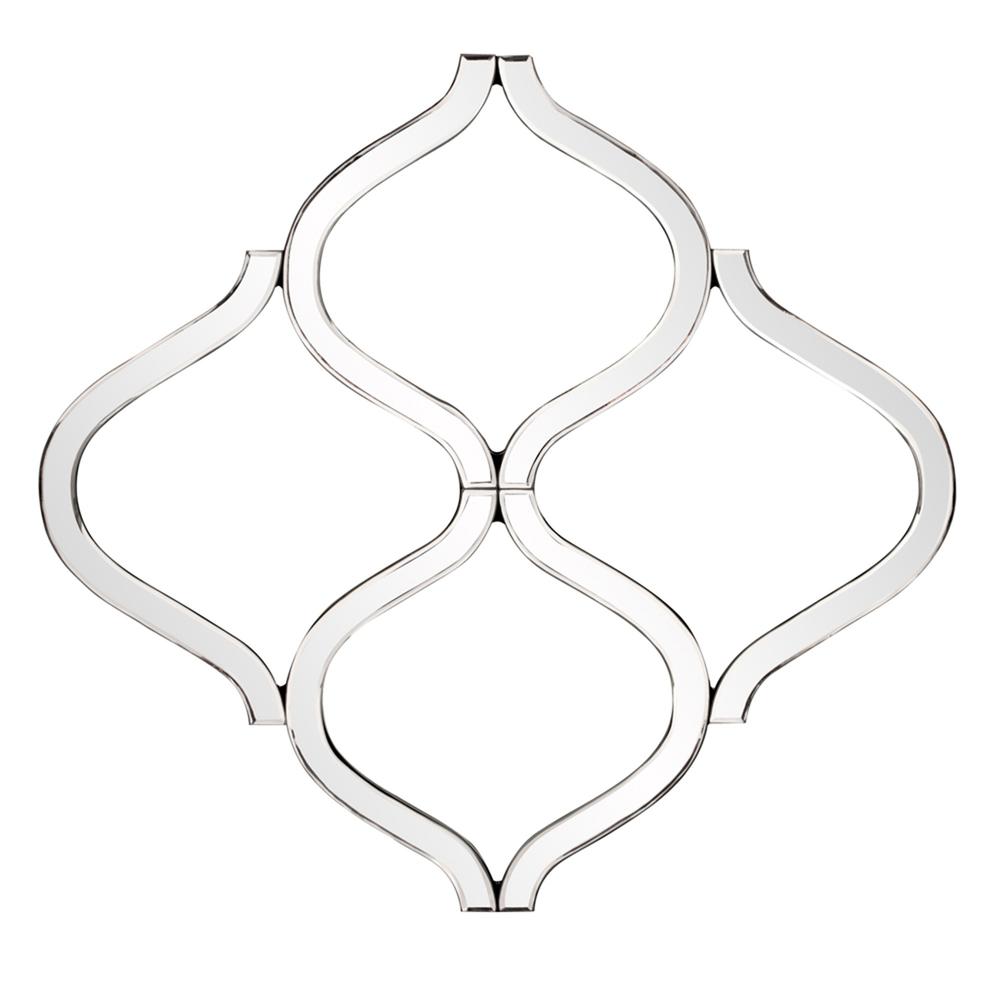 Interlocking Mirrored Curved Shapes with Beveled Edge - 383718. Picture 1