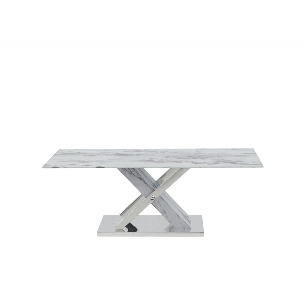 Elegant Marble Glass top Coffee Table. Picture 1