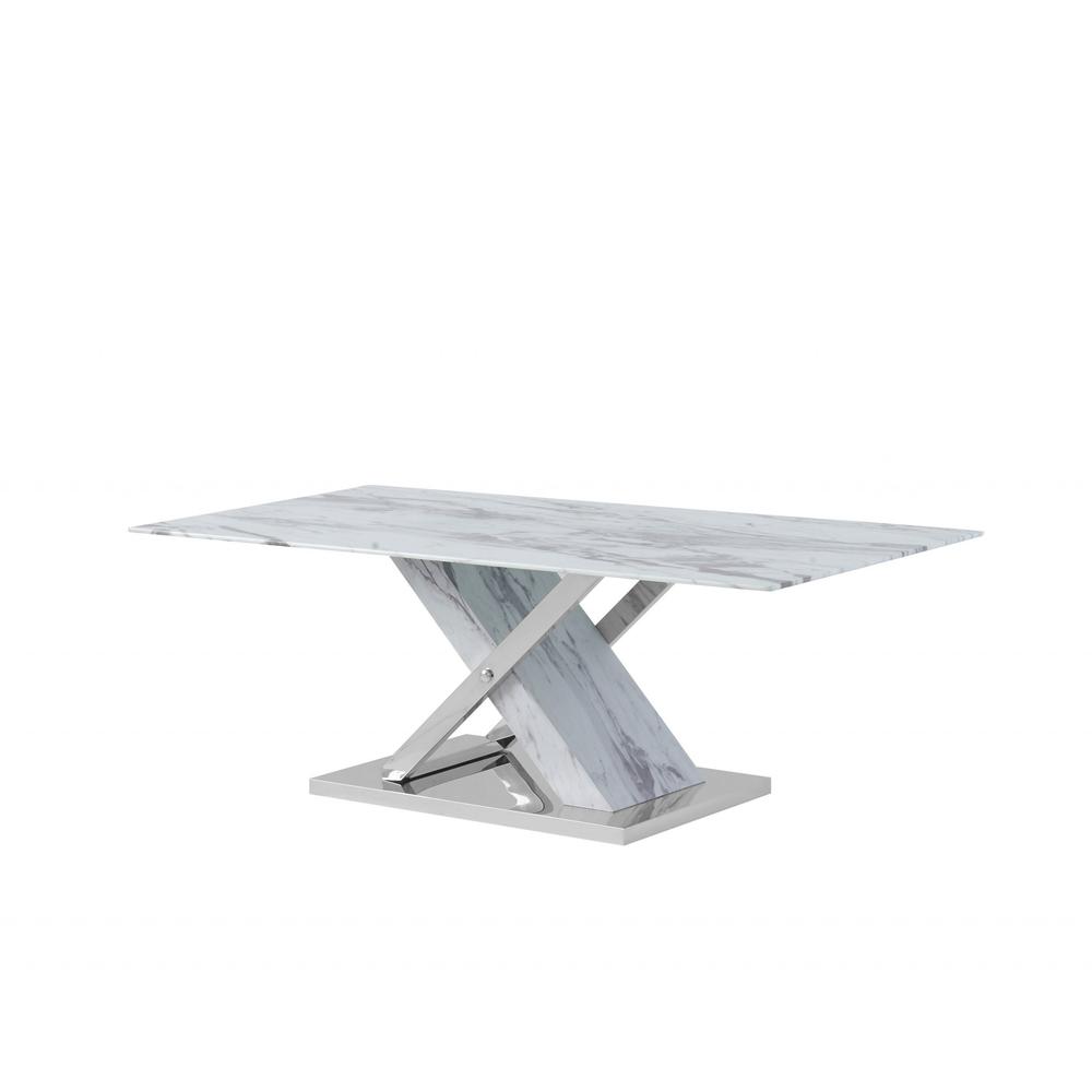Elegant Marble Glass top Coffee Table. Picture 2