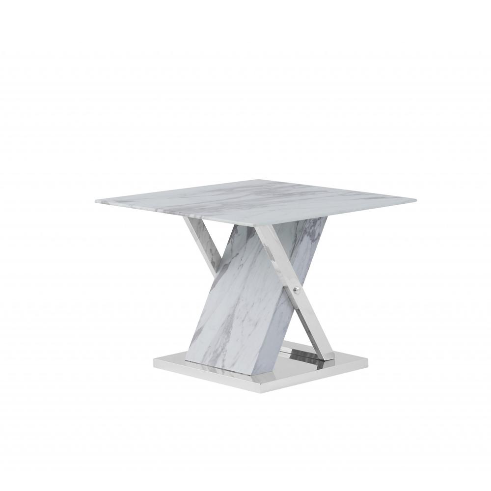 Elegant Marble Glass top End Table - 383821. Picture 2