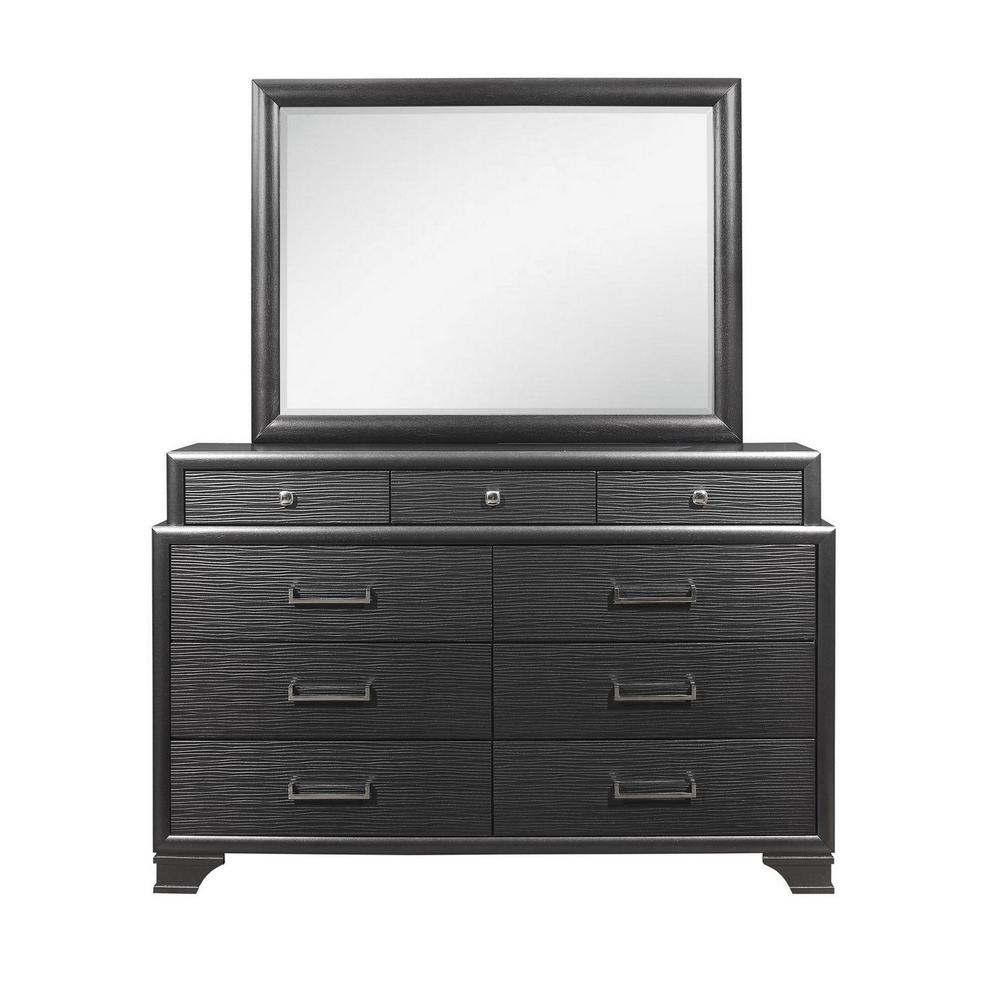 Grey Dresser with 9 Drawers - 384059. Picture 1