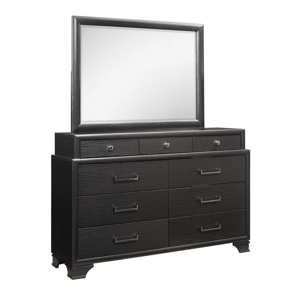 Grey Dresser with 9 Drawers - 384059. Picture 2