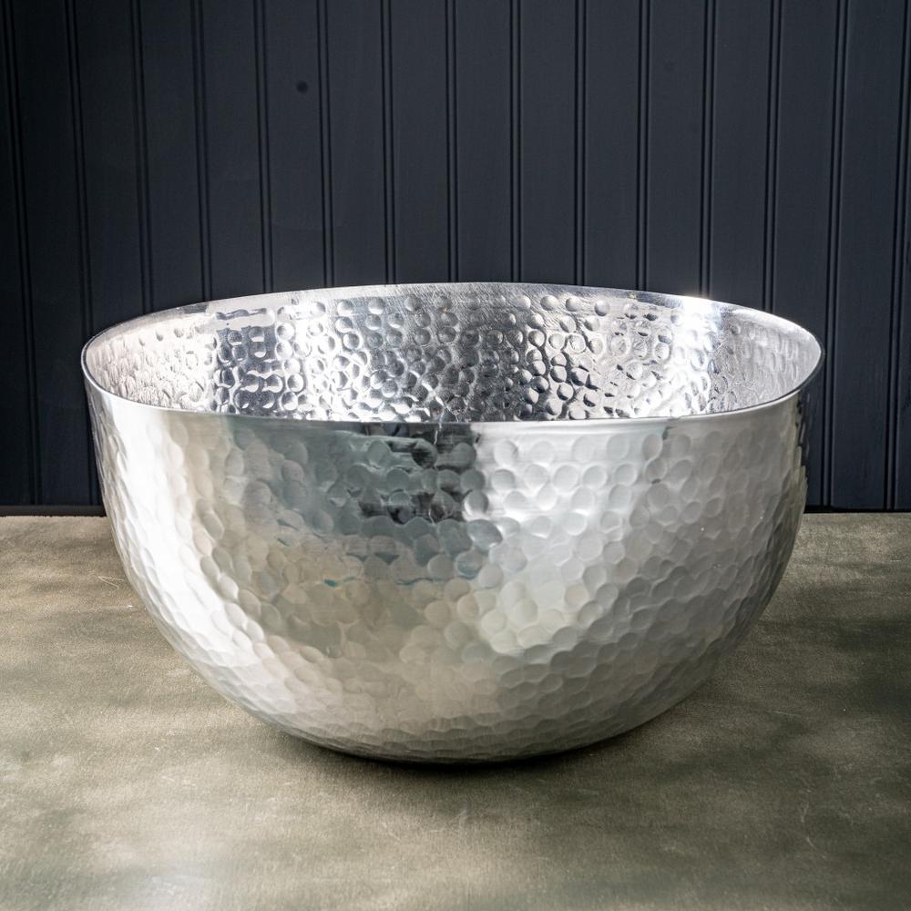 Handcrafted Hammered Stainless Steel Square Centerpiece Bowl - 384091. Picture 2