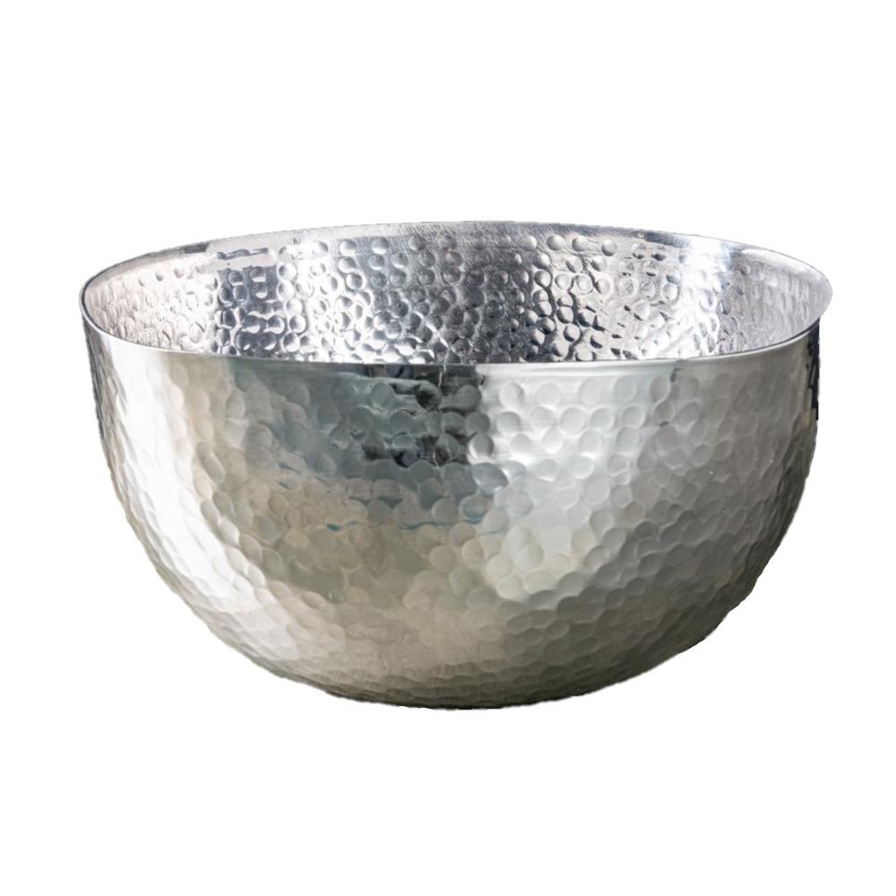 Handcrafted Hammered Stainless Steel Square Centerpiece Bowl - 384091. Picture 6