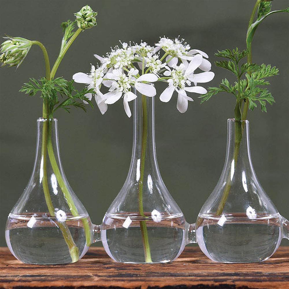 Quintuplet Set of Five Joined Glass Posy Vases - 384125. Picture 2
