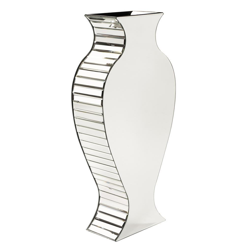 Curvy Art Deco Style Mirrored Vase - 384168. Picture 2