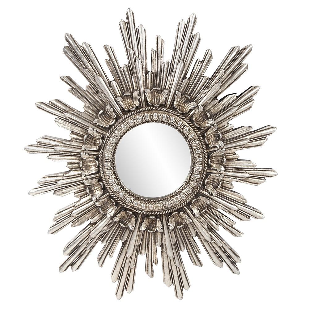 Oval Antiqued Silver Leaf Finish Mirror - 384176. Picture 1
