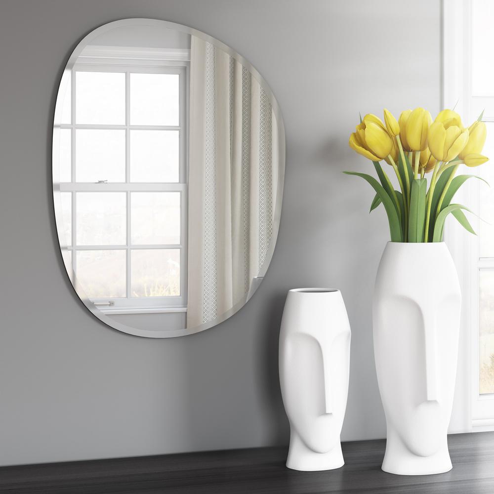 Oval Asymmetrical Frameless Mirror - 384178. Picture 5