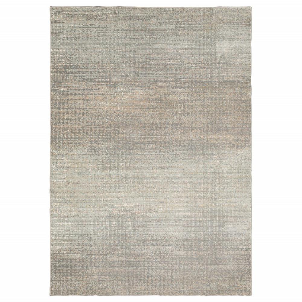 5' x 8' Gray Green Abstract Confetti Indoor Area Rug - 384275. Picture 1