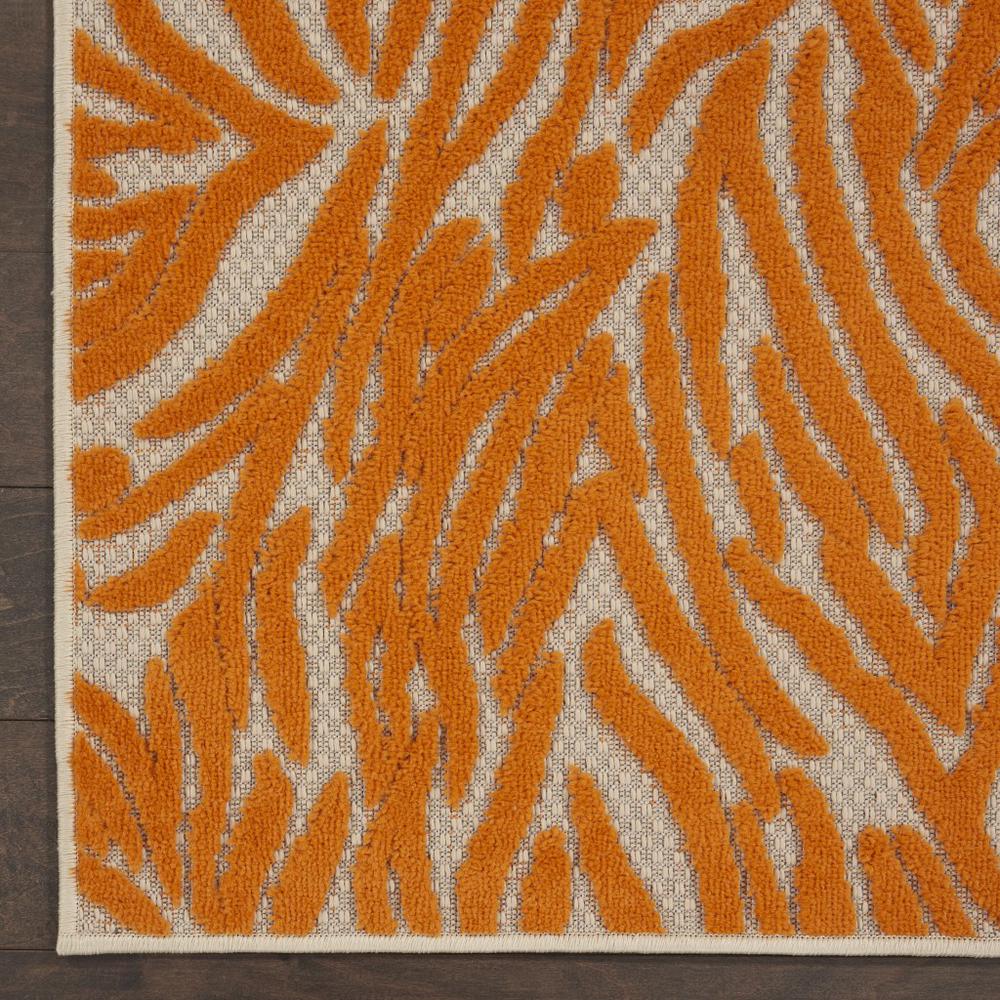 3’ x 4’ Orange Zebra Pattern Indoor Outdoor Area Rug - 384589. Picture 2
