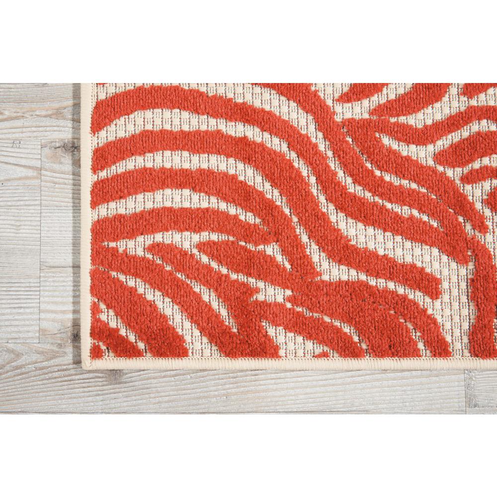 3’ x 4’ Red Zebra Pattern Indoor Outdoor Area Rug - 384593. Picture 2