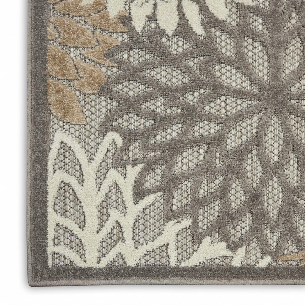 2’ x 6’ Natural and Gray Indoor Outdoor Runner Rug - 384649. Picture 6
