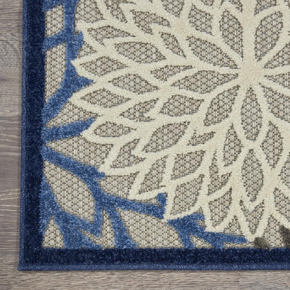 3’ x 4’ Blue Large Floral Indoor Outdoor Area Rug Blue/Multicolor. Picture 2
