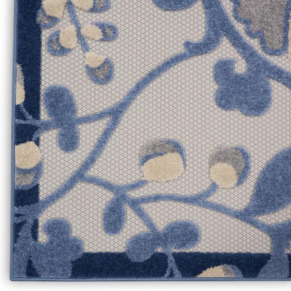 8’ x 11’ Blue and Gray Indoor Outdoor Area Rug - 384842. Picture 5