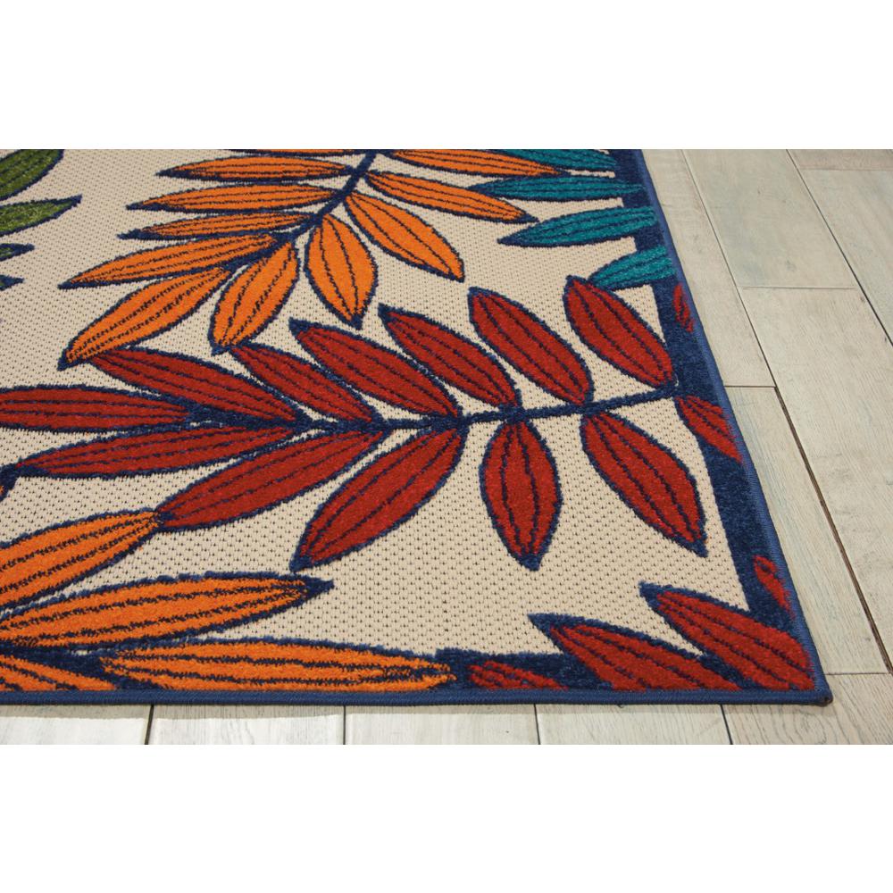 5’x 8’ Multicolored Leaves Indoor Outdoor Area Rug - 384943. Picture 6