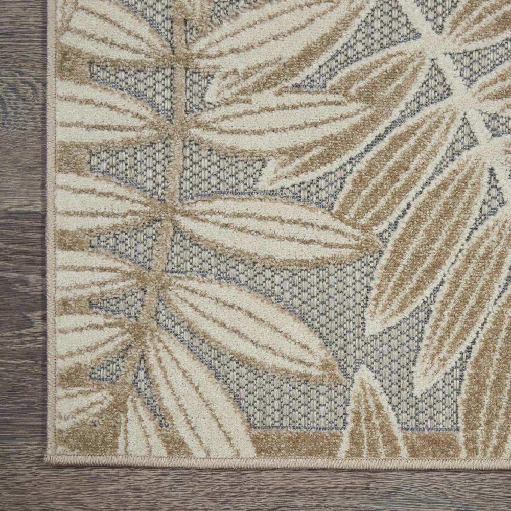 2’ x 6’ Natural Leaves Indoor Outdoor Runner Rug - 384949. Picture 2