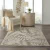 5’ x 8’ Natural Leaves Indoor Outdoor Area Rug - 384956. Picture 4