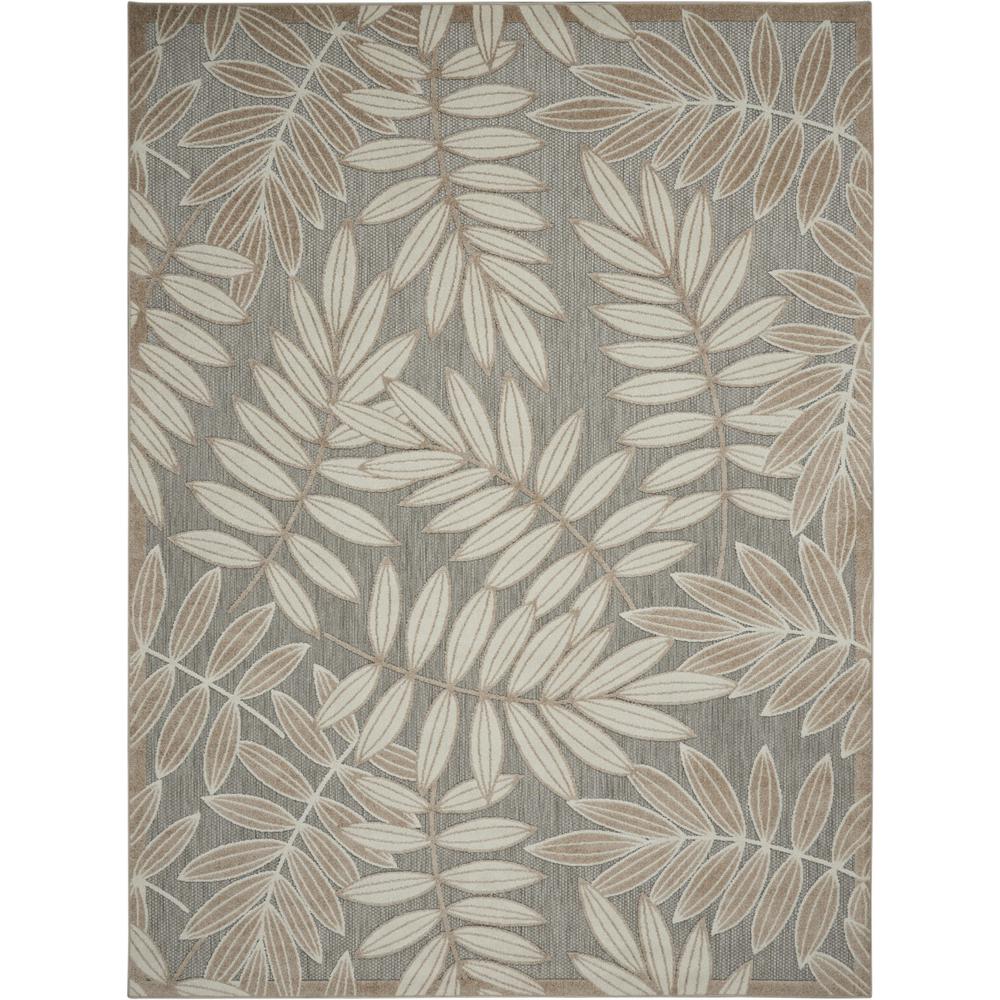 6’ x 9’ Natural Leaves Indoor Outdoor Area Rug - 384958. Picture 1