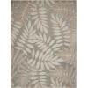 8’ x 11’ Natural Leaves Indoor Outdoor Area Rug - 384960. Picture 1