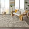 8’ x 11’ Natural Leaves Indoor Outdoor Area Rug - 384960. Picture 4