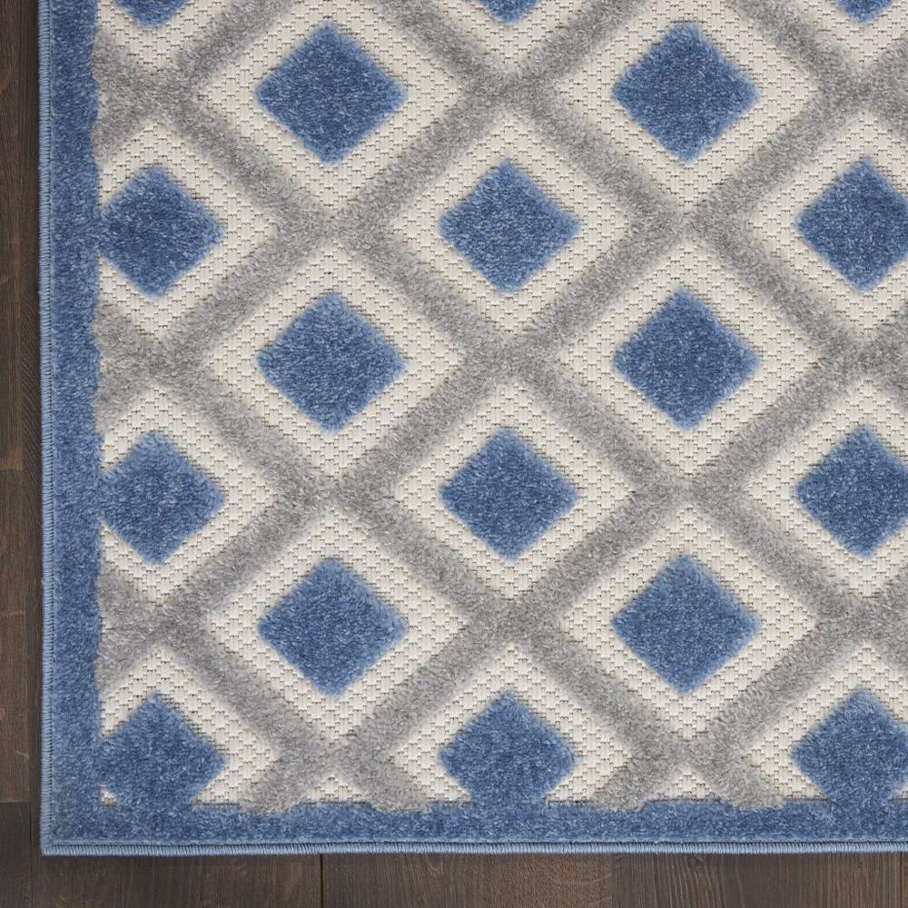 7’ x 10’ Blue and Gray Indoor Outdoor Area Rug - 385157. Picture 2