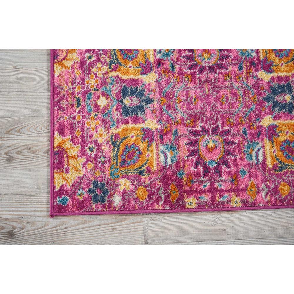 2’ x 3’ Fuchsia and Orange Distressed Scatter Rug - 385188. Picture 2