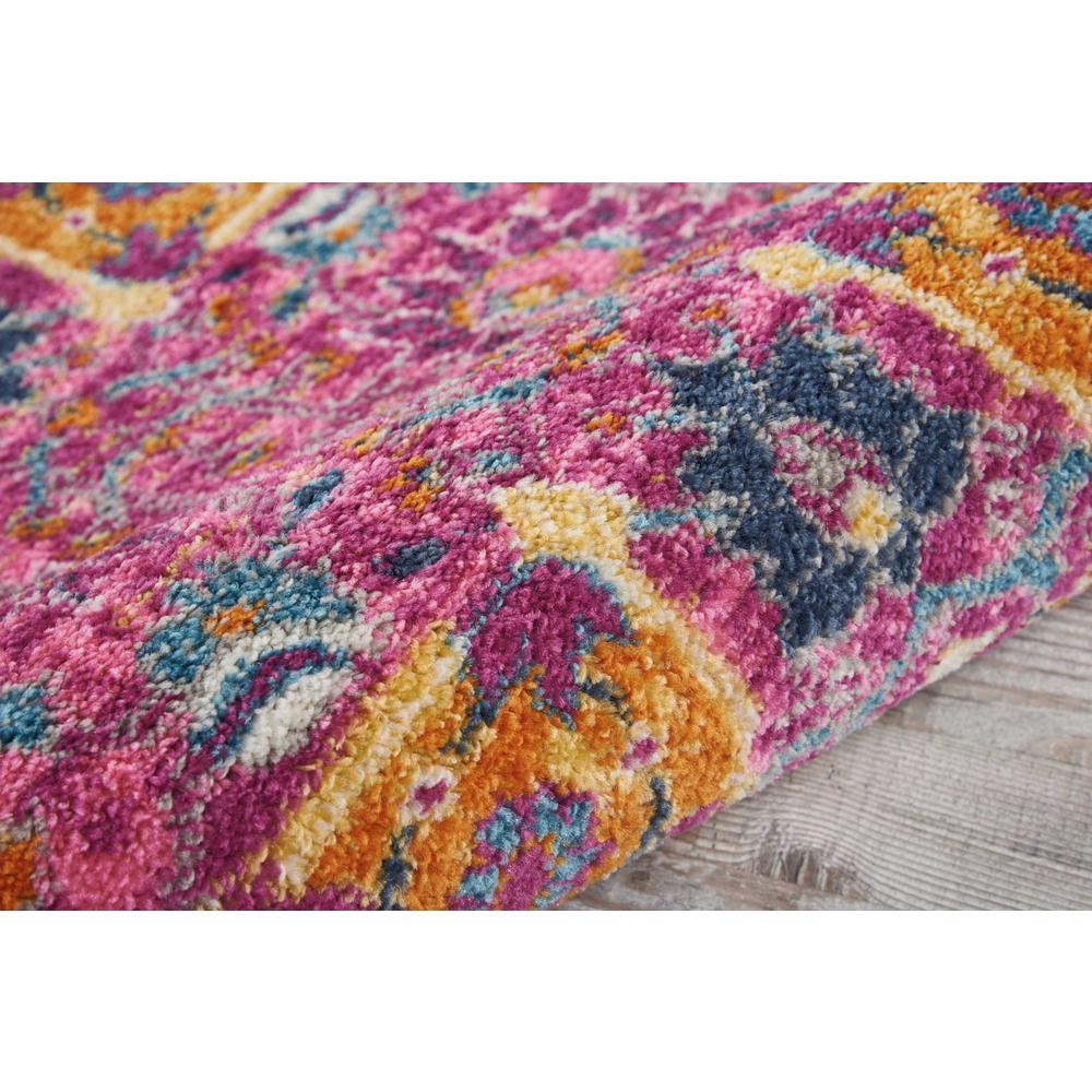 2’ x 3’ Fuchsia and Orange Distressed Scatter Rug - 385188. Picture 3