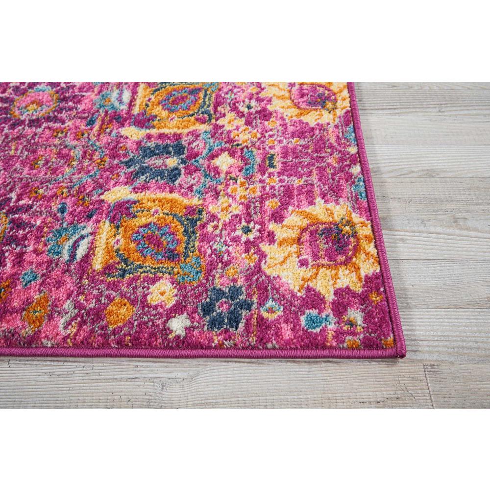 2’ x 3’ Fuchsia and Orange Distressed Scatter Rug - 385188. Picture 5