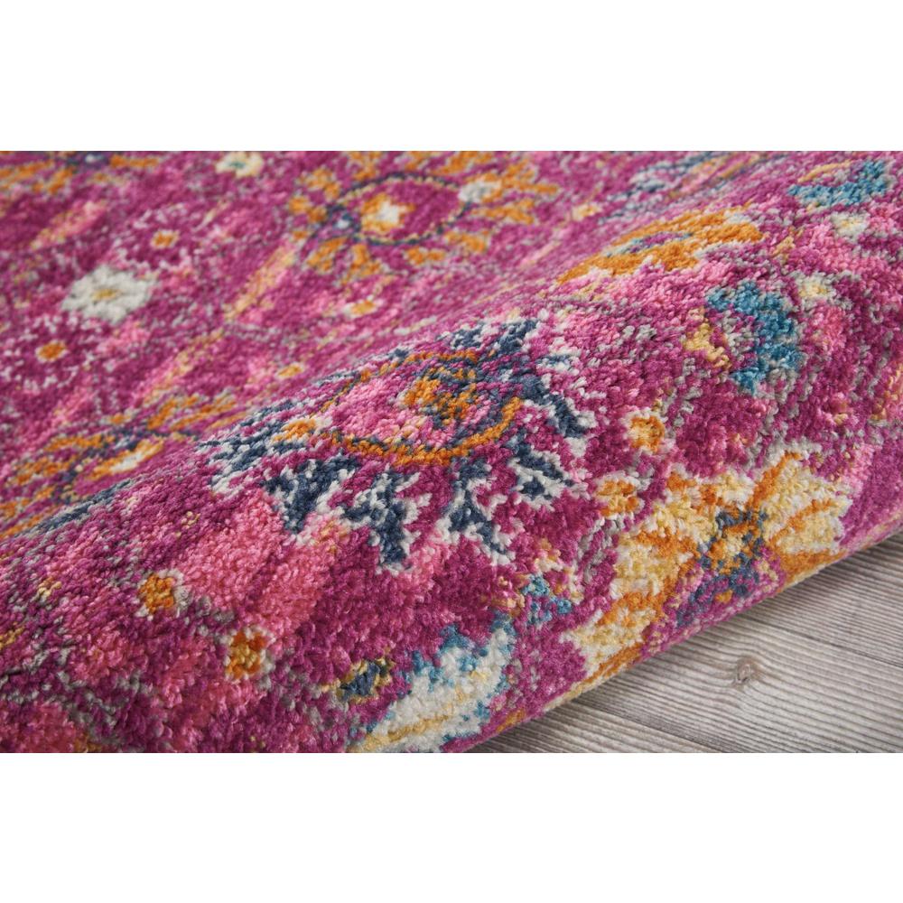 2’ x 8’ Fuchsia and Orange Distressed Runner Rug - 385189. Picture 3